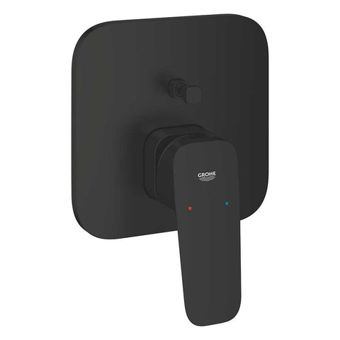 GROHE Cubeo Concealed Diverter Mixer Tap Trim - Matt Black