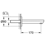 GROHE Eurosmart Cosmopolitan Bath Spout