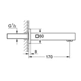 GROHE Eurocube Bath Spout