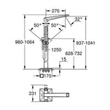GROHE Allure Brilliant Freestanding Bath Mixer