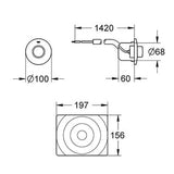 Air Button Single Flush