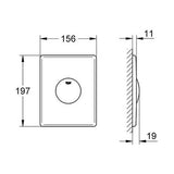 GROHE Skate Wc Wall Plate Chrome