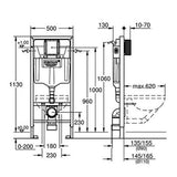 Rapid Sl Installation System For Wall-Hung Toilet